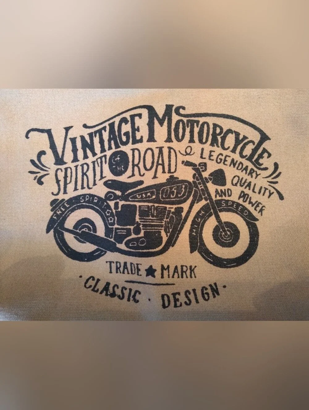New Motorcycle Messenger TanCanvas & Faux DarkBrown Leather Trim Bag By Sixtease